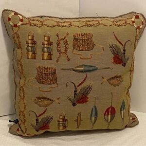 BORGATA 18x18 Fishing Throw Pillow.